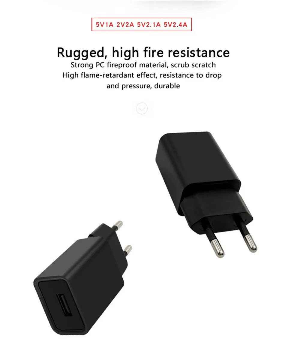 !ACCEZZ EU Plug Quick Charger Adapter Travel Wall Fast Charging For iPhone X 8 Samsung Universal Mobile Phone USB Charge Adapter (8)