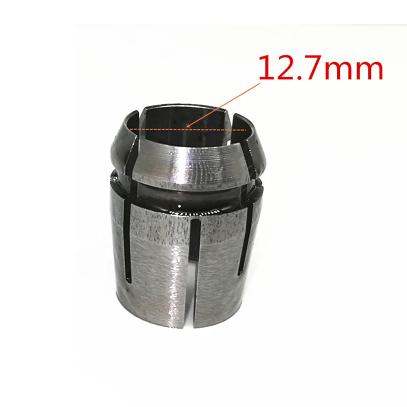 Цанговый конус 1/" 12,7 мм 12 мм гайка винт для Makita 763674-5 763622-4 763628-2 RP2301FC RP2301 RP1800 RP2300 RP2300FC RP18001 фрезерный станок - Цвет: 12.7mm    1pcs