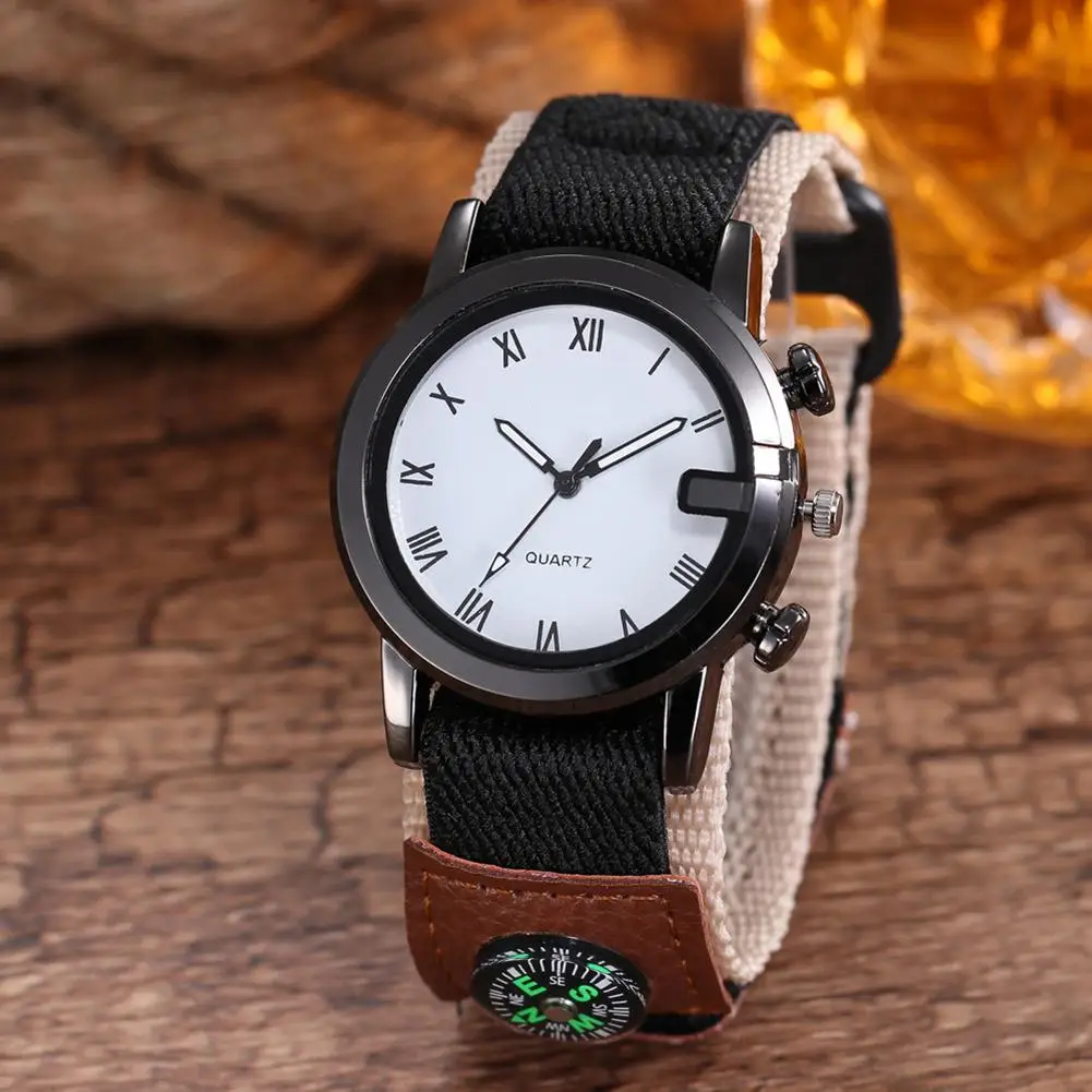 

Fashion Outdoor Sport Roman Numerals Marker Men Quartz Analog Wrist Watch Gift