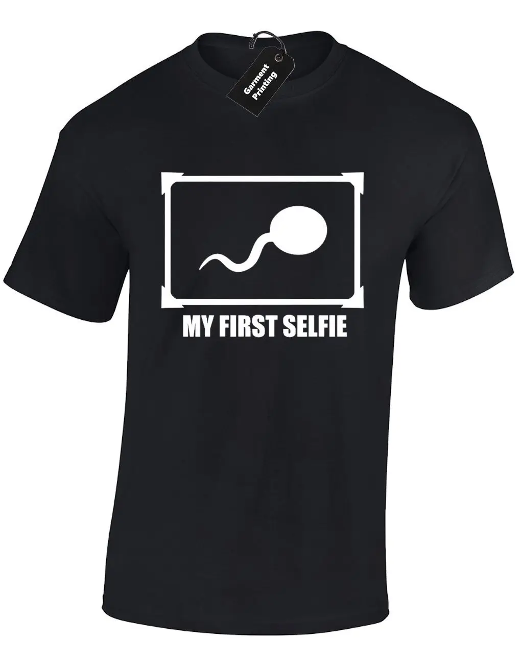 Мужская футболка с надписью MY FIRST SELFIE смешной грубый дизайн откровенный текст