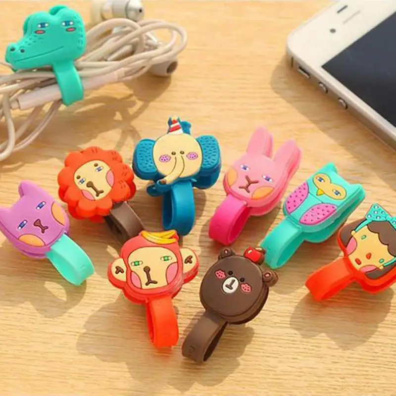 New Earphone Winder Cable Cord Organizer Holder for iPhone Multi styles