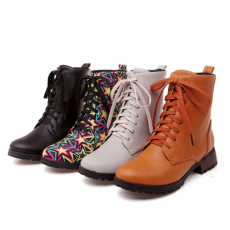 PQECFS Big size 33 47 high quality spring & autumn women platform lace