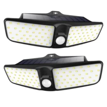 118 светодиодный 1000LM водонепроницаемый PIR датчик движения солнечный свет сада Открытый светодиодный солнечный светильник 3 режима безопасности двери бассейна солнечного освещения