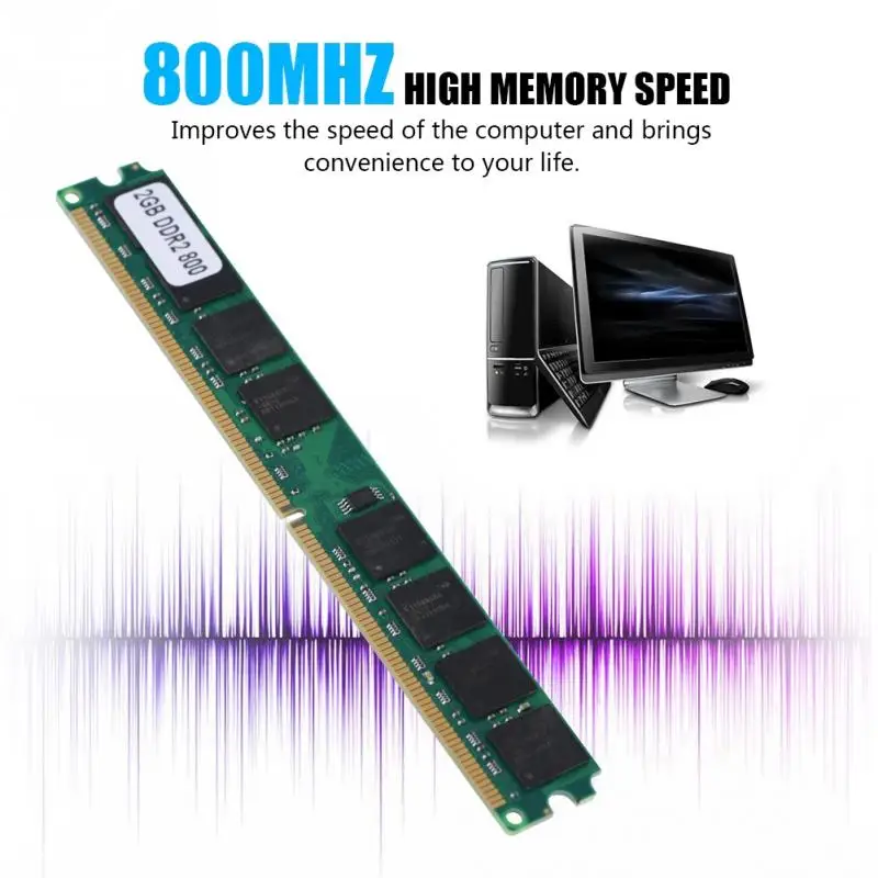 DDR2 2G 800MHz PC2-6400 память ПК Ram 240Pin плата модуля совместима с Intel