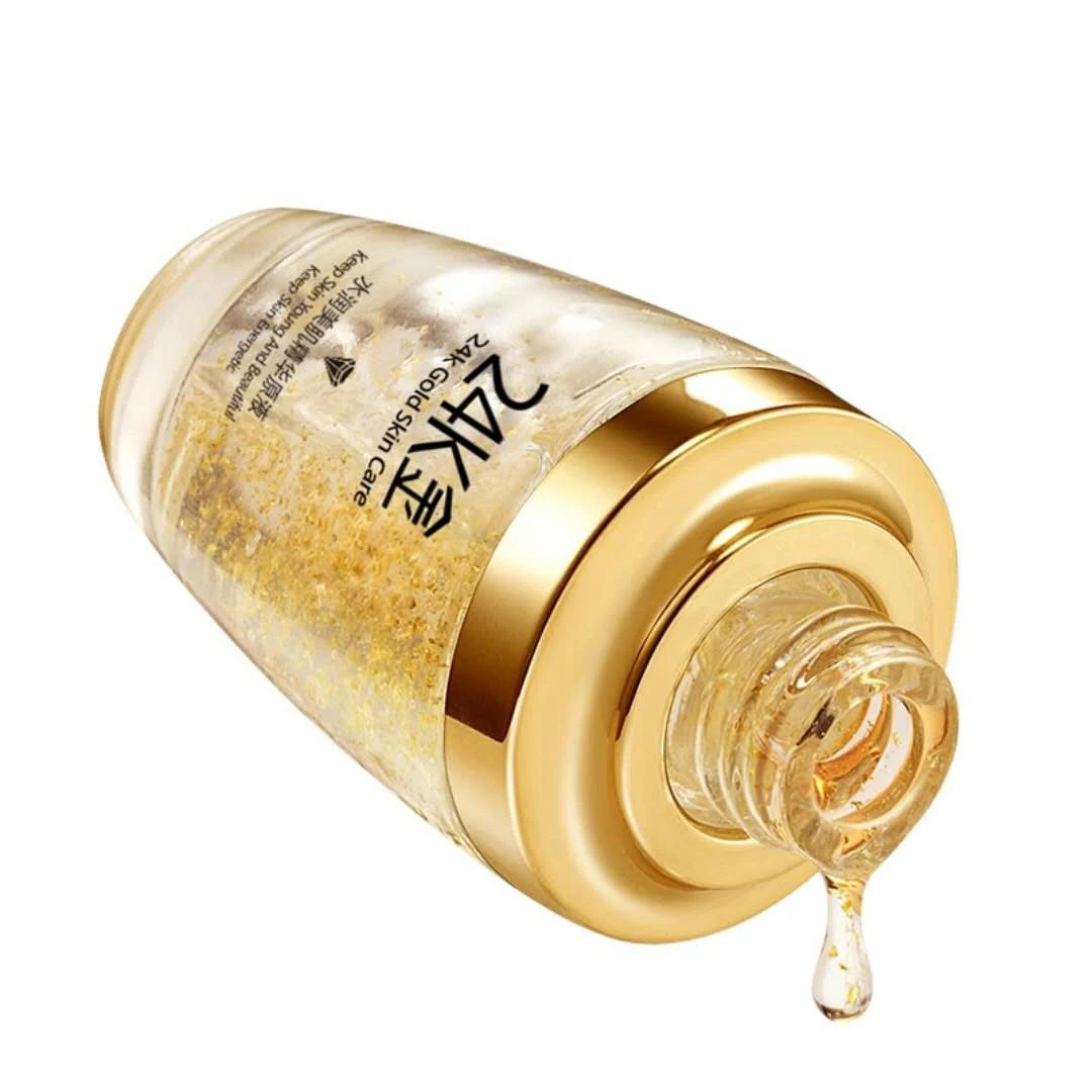 Сыворотка для лица BIOAQUA 24K Gold Отбеливающее увлажняющее средство против морщин