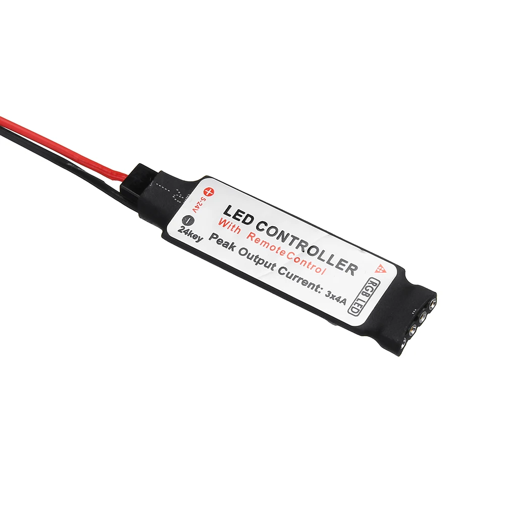 CLAITE DC4.5V мини RF управление Лер батарейный блок с 24 клавишами дистанционного управления для RGB Светодиодные полосы