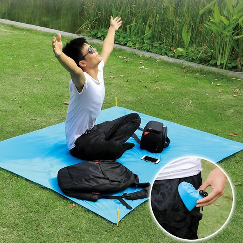 

2019 Waterproof Portable Outdoor Picnic Mat Camping Mattress Beach Mat Picnic Blanket Tourist Blanket Travel Mini Folding Bed