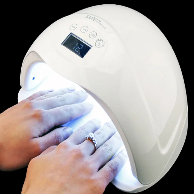 

SUN5 Plus 48W LED/UV Lamp Nail Low Heat Gel Polish Nail Dryer Curing Hard Gel Extension LCD Timer Display Nail Art Tools bigger