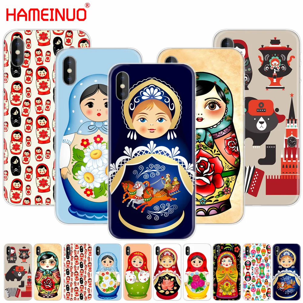 HAMEINUO Russian matryoshka Dolls Pattern Cute Luxury cell phone Cover case for iphone X 8 7 6 4 4s 5 5s SE 5c 6s plus | Мобильные