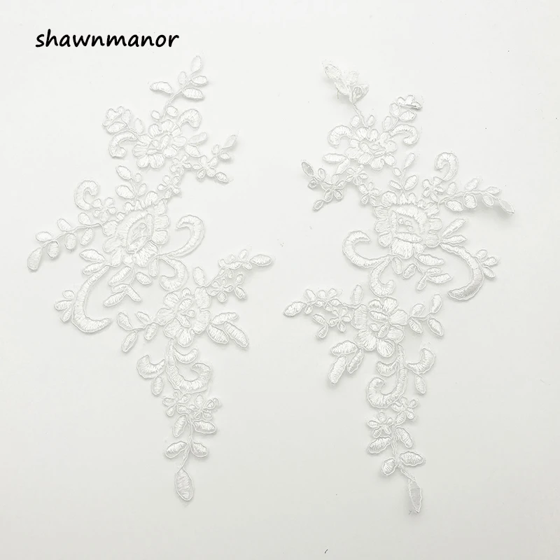 4 шт. кружевная вышивка для аппликаций 25 Х100 см 16 цветов|applique lace trim|lace trimembroidered |