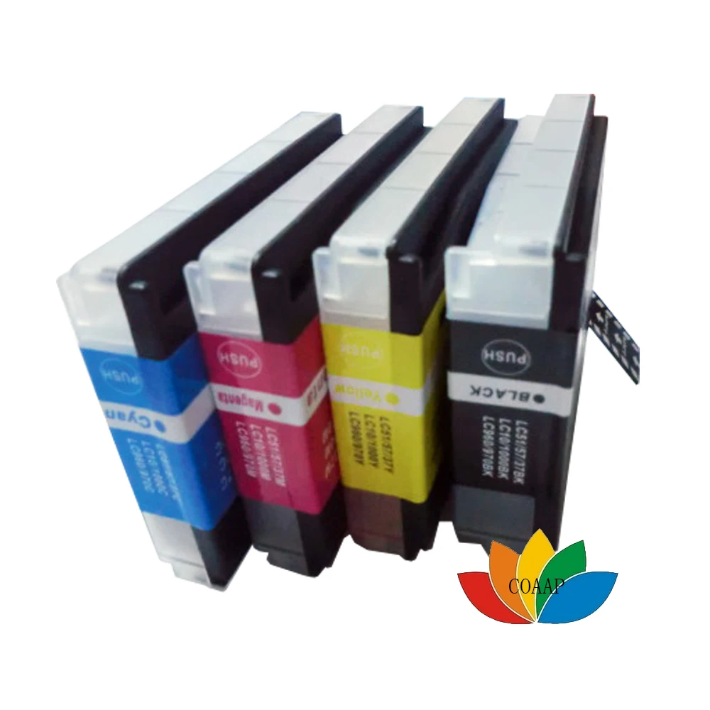 4 упаковки чернильных картриджей LC960 LC970 LC1000 для Brother MFC 230C 235C 240C 260C 440CN струйных