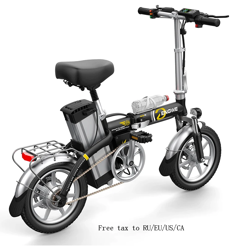 MINI bike Folding Electric Bike 48V25/30A LG Lithium Battery 14 inch 350 W Powerful Motor Electric Bicycle Scooter city e bike