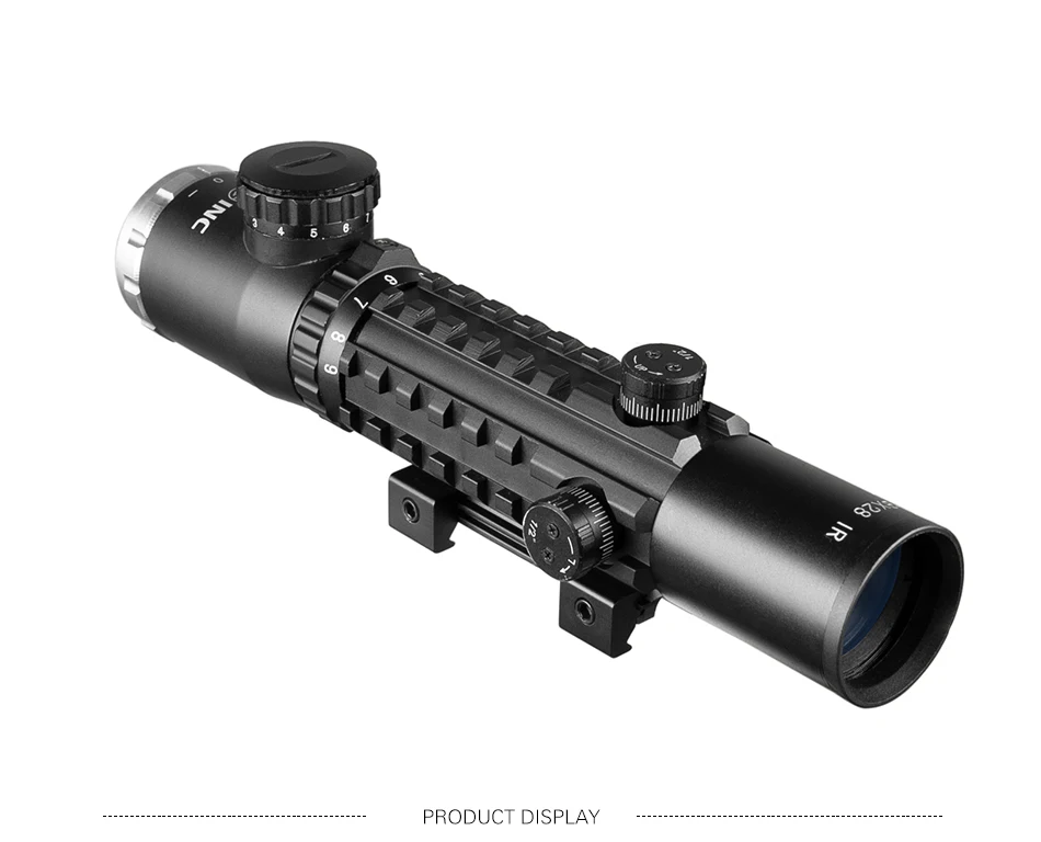 BEC 3-9X28 Красный Крест прицел тактический оптика Riflescope Fit 20 мм рельсы винтовки прицелы для охоты