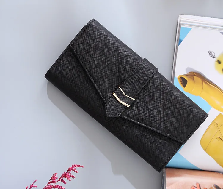Новые женские RFID защиты длинный кошелек женский клатч на молнии женские кошельки Портмоне держатель кредитной три раза Бумажник Femininas