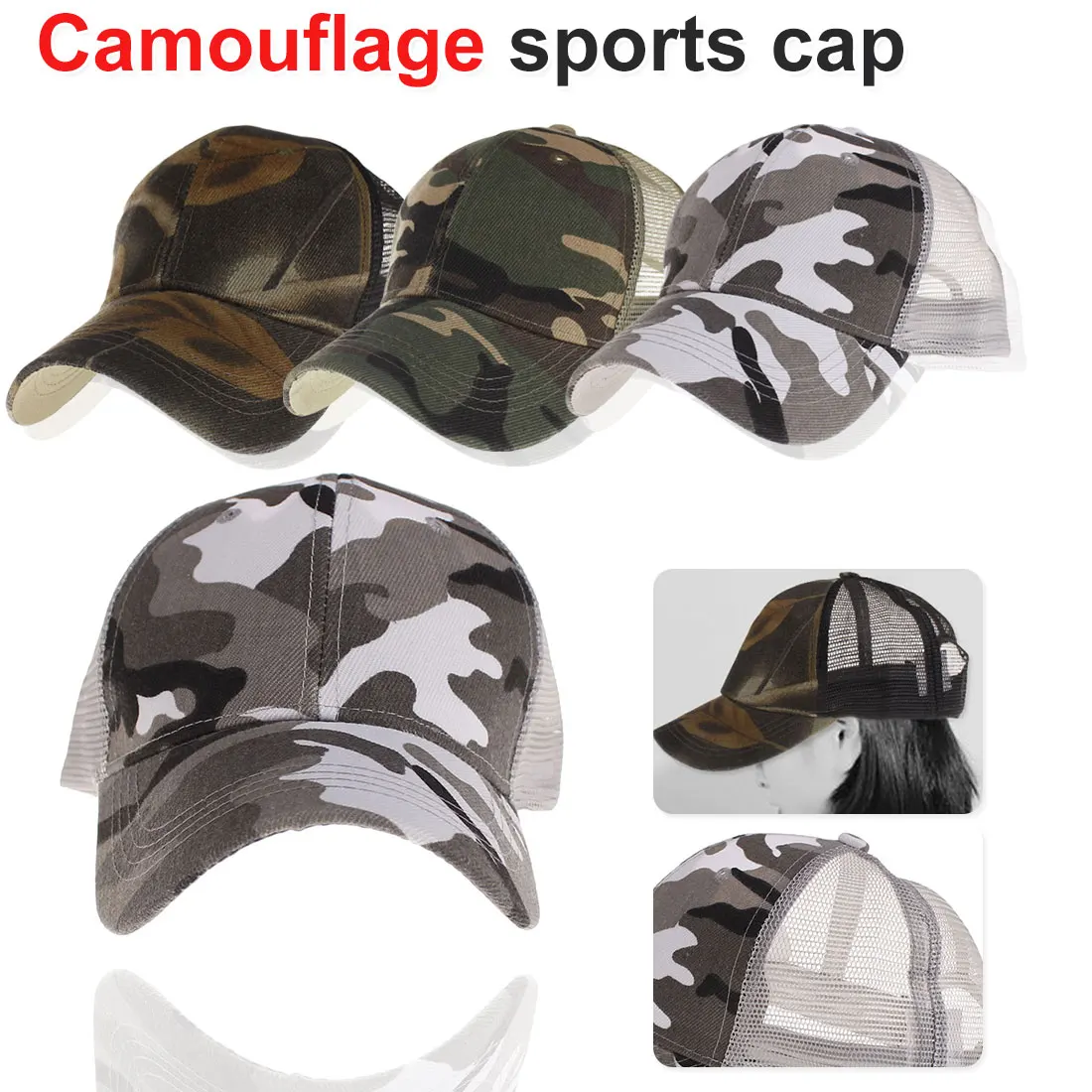

Digital Men Baseball Caps Camouflage Cap Hat For Dad Hat Leisure Cap