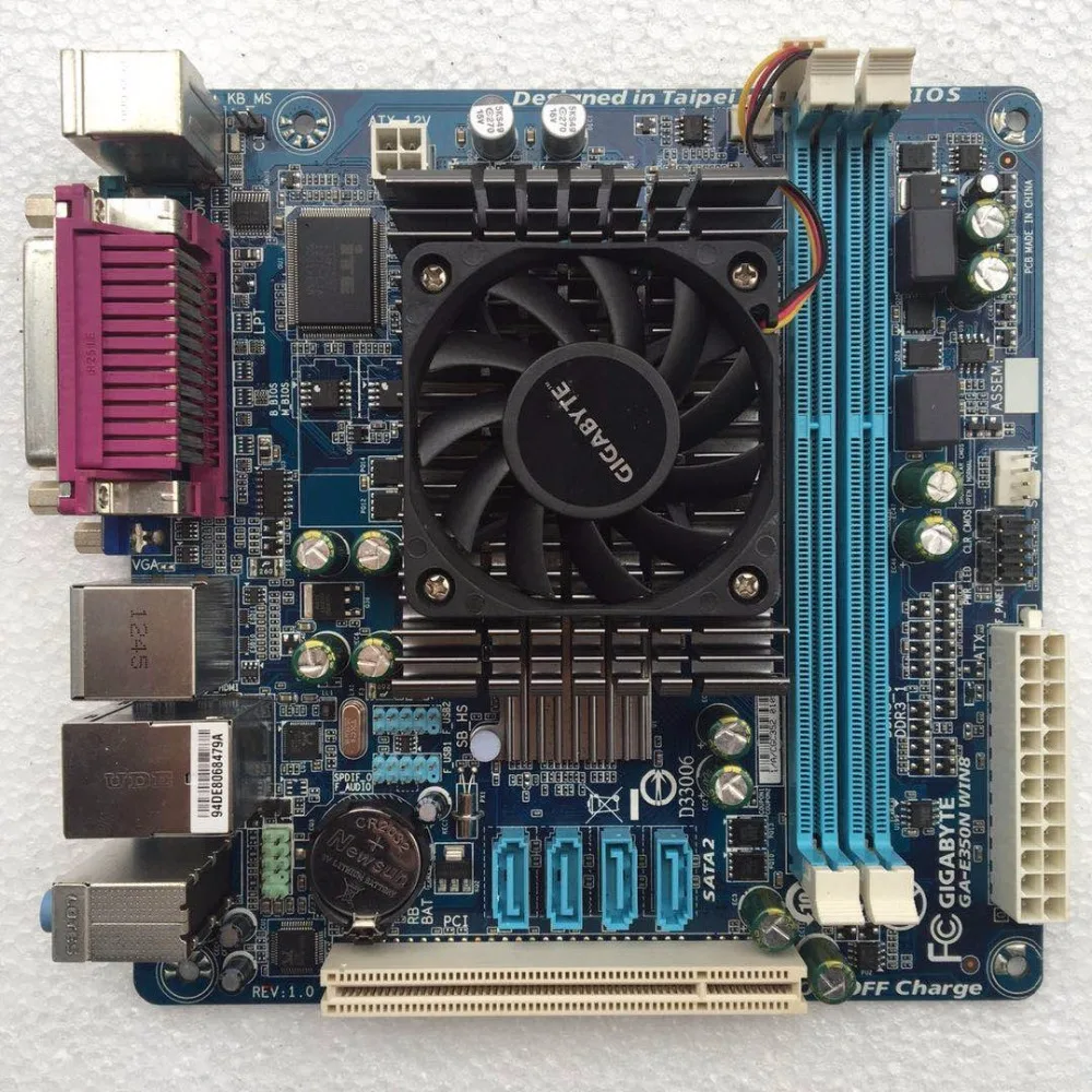 HTPC 17*17 для Gigabyte встроенный двухъядерный процессор E350N DDR3 SATA2 USB2.0 с поддержкой Wi-Fi
