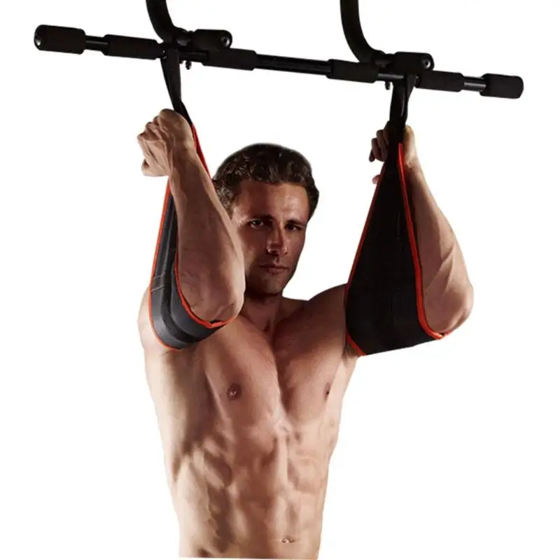 Фитнес AB слинг ремни брюшной тяжелых мышц тренировки поддержка висячий пояс подбородок Сядьте вверх Бар тяните вверх подвеска ремень