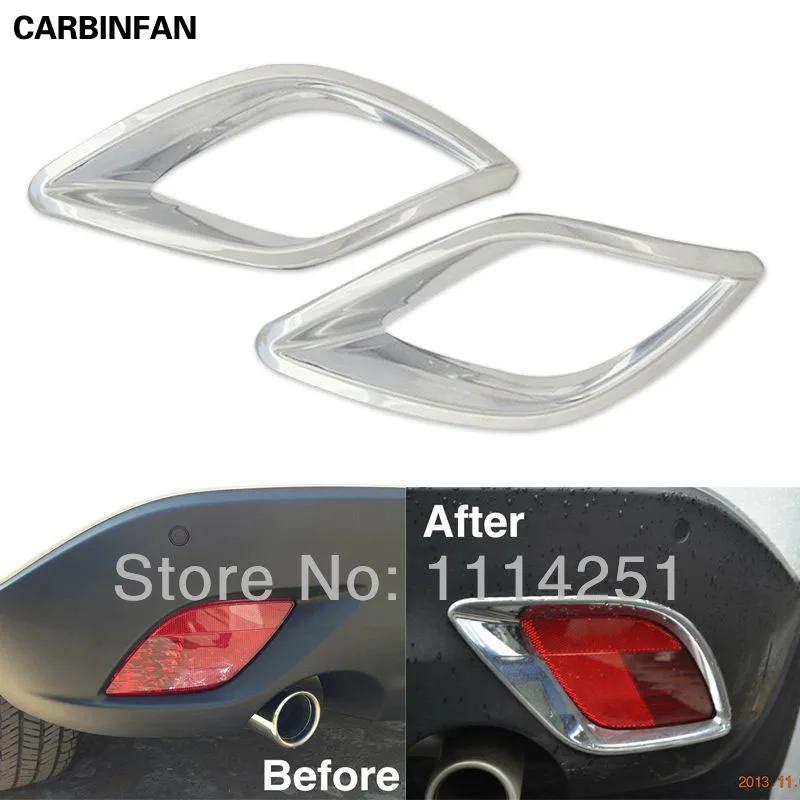 Free Shipping High Quality ABS Rear Fog Light Lamp Cover Trim 2pcs/set