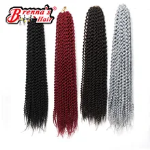24inch Eunice Наращивание Волос Вьющиеся Вязания Вязания крючком Pre-loop Остров Твист Плетение Лучший!