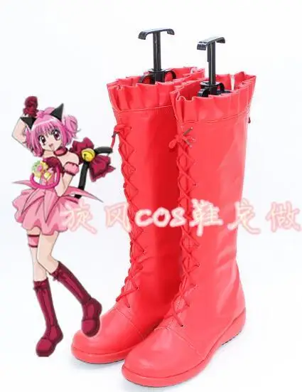 

Tokyo Mew Mew boots Japanese Anime Momomiya Ichigo Cosplay Shoes