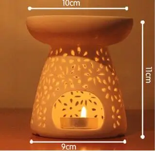 Керамическая лампа для ароматерапии Керамические ремесла украшения дома подарки успокаивают держатель лампы - Цвет: 2