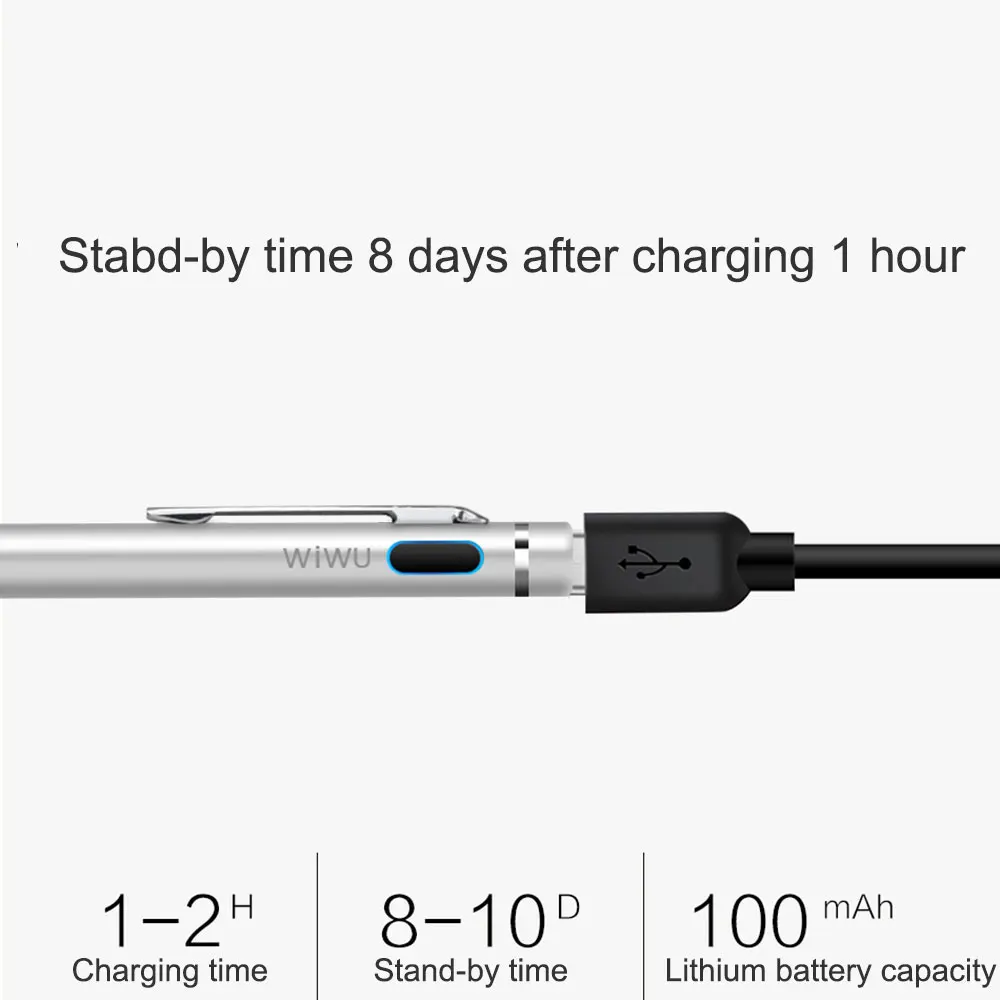 Продажа WIWU Стилус для iPad 2018 Pro 9,7 10,5 12,9 дюймов для Apple карандаш, стилус, ручка для емкостного экрана Универсальный стилус для сенсорного экрана