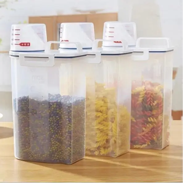 

Rice Container Food Storage Container Kitchen Organization Cereal Container Kitchen Box Grain Cans Fridge Plastic Containers