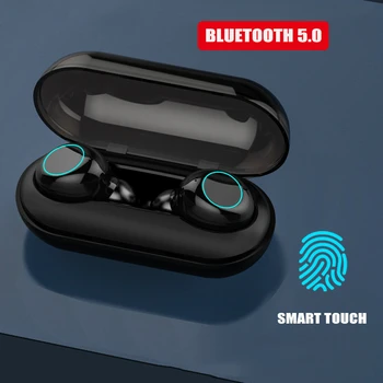 

New Fashion Mini Wireless Bluetooth 5.0 Earphone Touch Waterproof IPX8 In-ear Stereo Microphone Headset Mobile Phone Universal