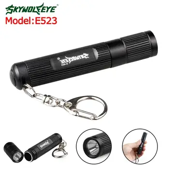 

SKYWOLFEYE LED Flashlight 2000 LM Q5 Mini LED Flashlight Torch 3 modes Lamp Light Key Chain Aluminum Nightwwalk AAA Black