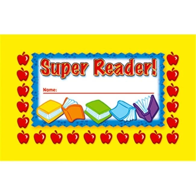 NORTH STAR TEACHER RESOURCE NST2403 INCENTIVE PUNCH CARDS SUPER READER 36-PK