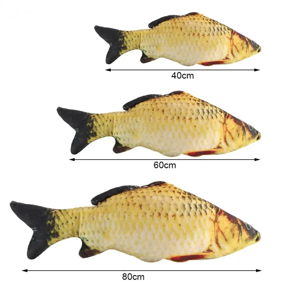 40/60/80 см подушка-рыба 3D для карпа Форма моделирование Подушка для детей, игрушки в подарок на день рождения диван домашний декор