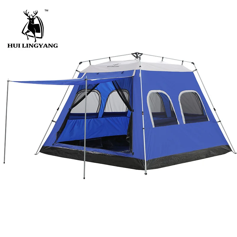

Camping Tent 5-6-7-8 Person Car Tent Hydraulic Automatic Outdoor Large Travelling Picnic Tent 4-Season Waterproof Family Tents