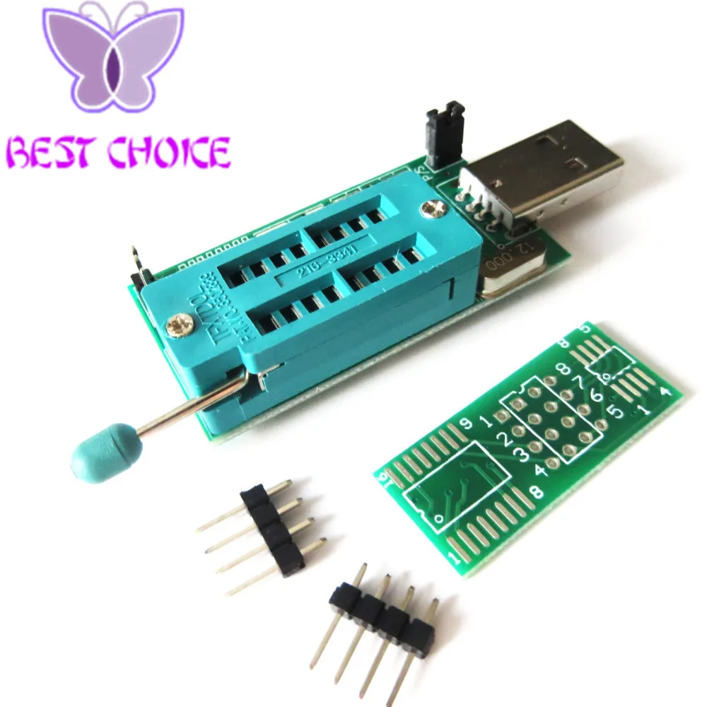 

1pcs Bios Board MX25L6405 W25Q64 USB Programmer LCD Burner CH341A Progammer for 24 25 Series+One Adapter Board