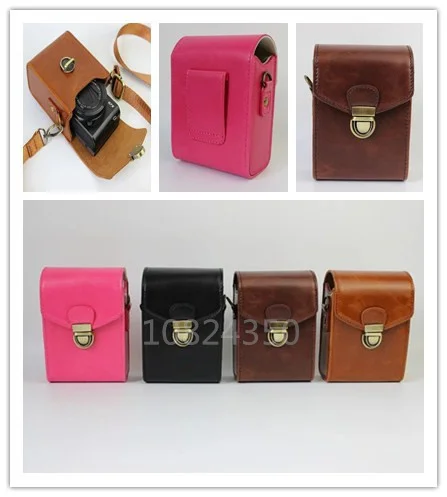 Cuoio Camera Bag Custodia In Pelle Case Cover Set Per Canon G9X G7X G7Xii Per Fujifilm J35 J250 J38 Per Nikon S640 S630 S220 S