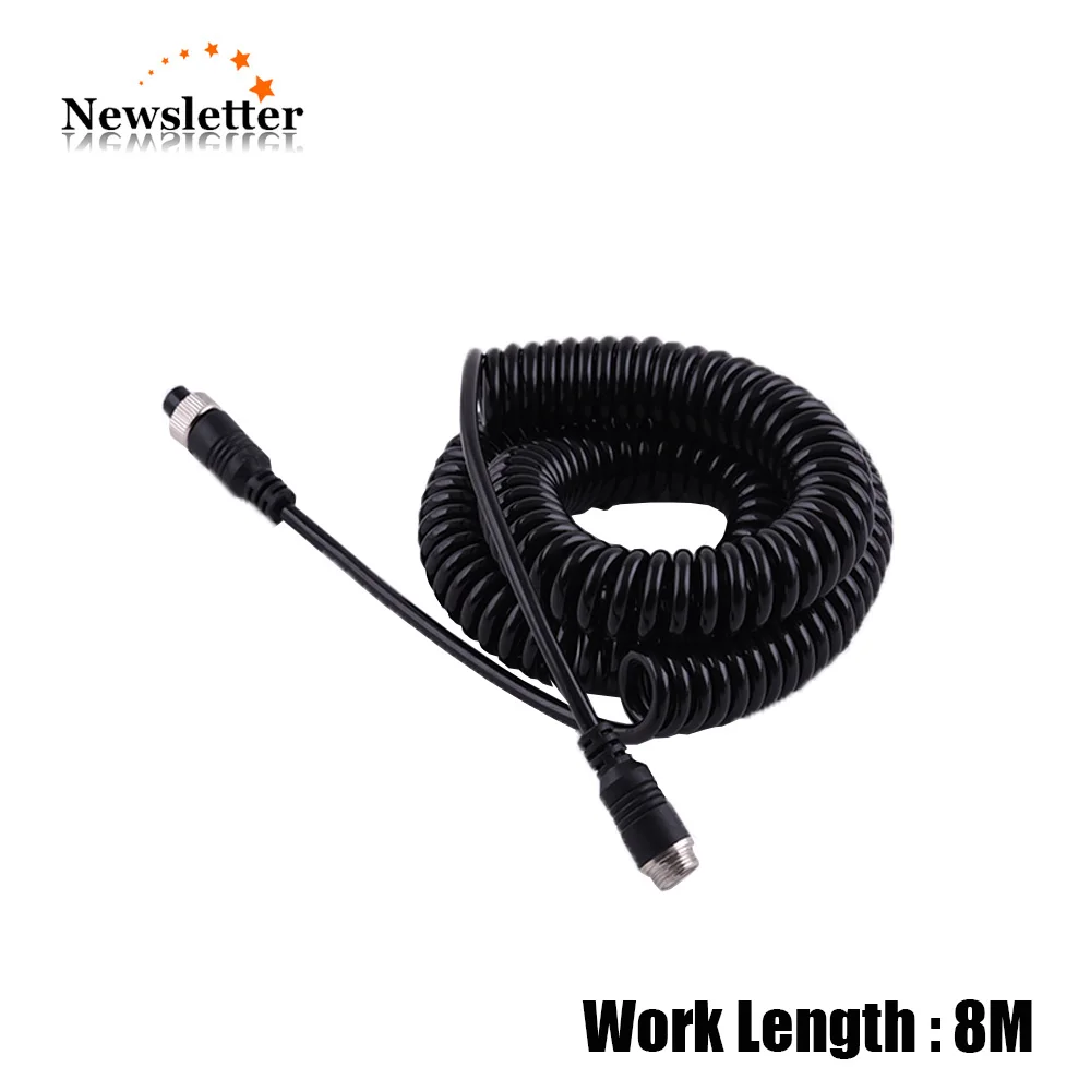 

M12 4Pin Aviation Male To Female Spring Extension Vehicle Retractable Cable
