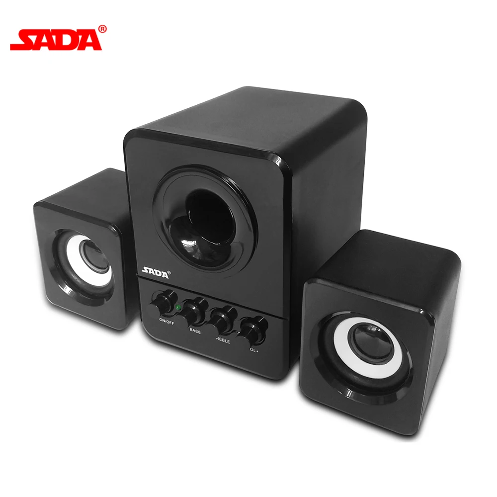 

SADA D-203 Combination Speaker USB Wired Computer Speaker Bass Stereo Music Player Subwoofer Sound Box Speaker for Smart Phone