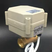 TF8-B2-A DC9V DC12V DC24V высокое качество 2-полосная DN8 моторизованный шаровой клапан BSP 1/4 ''3 провода 7 провода для воды Управление