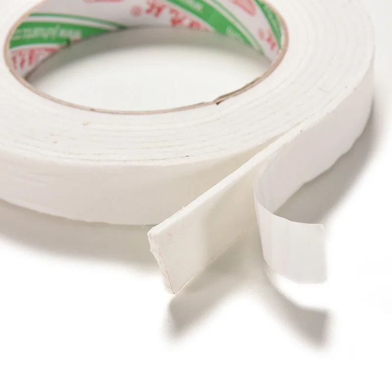 1Roll 1.8x300cm Double Sided Tapes White Foam Super Strong Adhesive