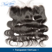 Бразильские волнистые волосы из прозрачного кружева фронтальные застежка new star Виргинские человеческих волос 13x4 накладные волосы Virgin(не предварительно вырезанные с детскими волосами
