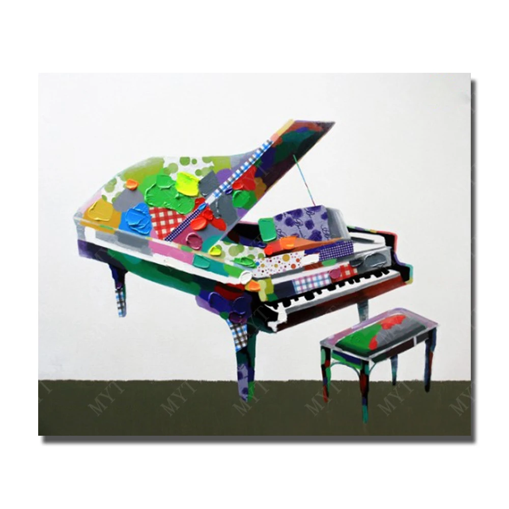 Beautiful Colorful Piano Canvas Art No Framed and With framed Wholesale