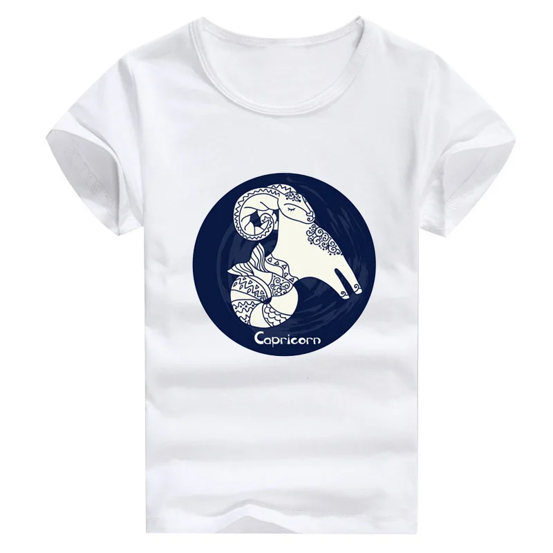 

RUNNING CHICK 2019 new twelve constellations print family t shirts wholesales and dropship