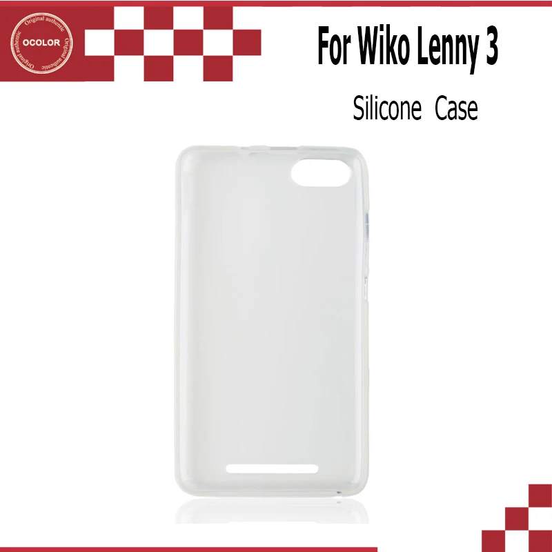 

ocolor For Wiko Lenny 3 Case Silicon TPU Cover New Protective Soft Back Case Cover For Wiko Lenny 3 Phone -2 Colors In Stock