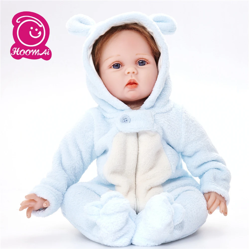 

55cm Adorable Doll Soft Cloth Body Reborn Doll Lifelike Kid Toy Cute Princess Silicone Babies Boneca For Kids Birthday Gift