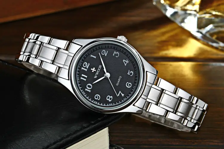 Часы Для мужчин Дамская Мода Повседневное лучший бренд класса люкс Бизнес полный Сталь Водонепроницаемый кварцевые наручные часы мужской