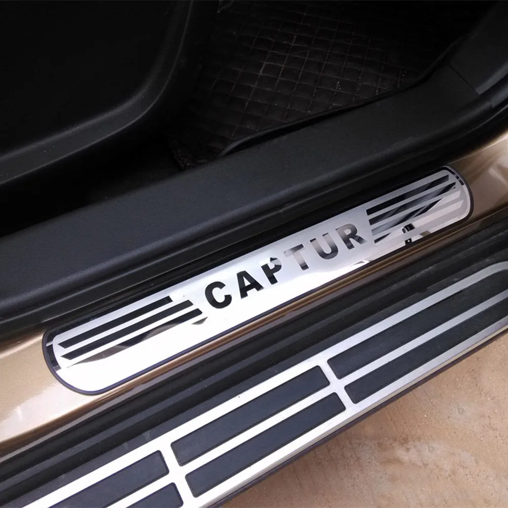 Накладки на пороги Captur защитные накладки из нержавеющей стали для RENAULT CAPTUR 2014
