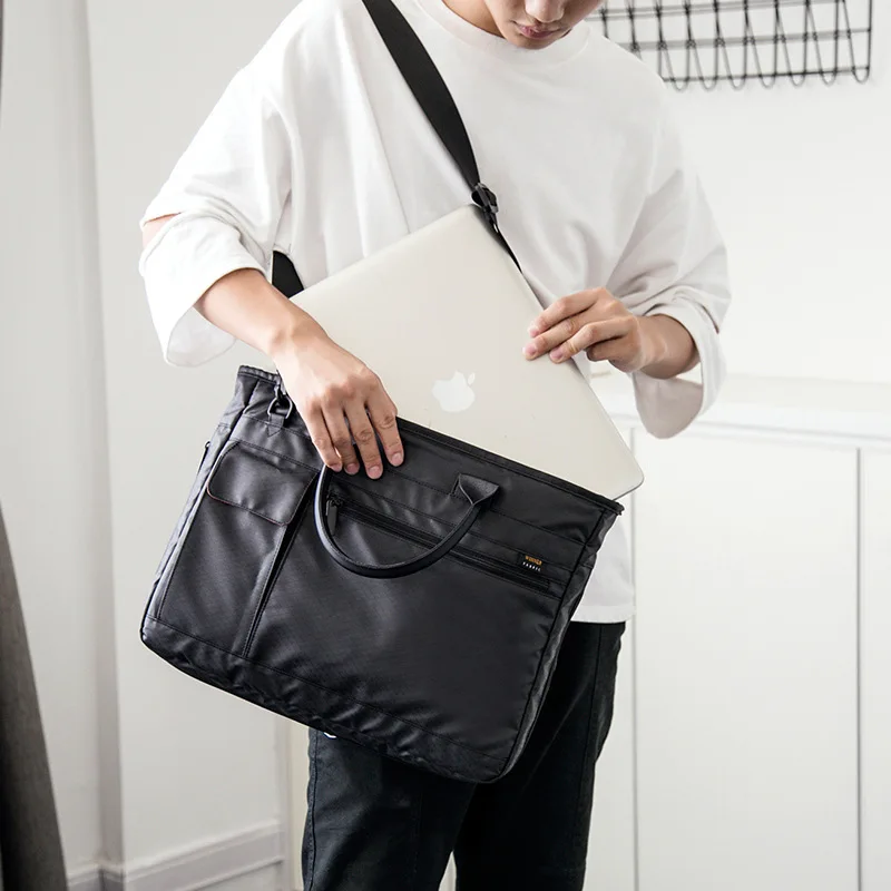 

Cross Section Women Handbag Business Waterproof Shoulder Bag Oxford Notebook Storage Bag