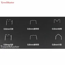 600 шт скобы 6 типов 100 каждый горячий степлер пластиковые ремонтные волнистые скобы для ремонта Кузова бампера