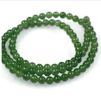 

Free Shipping 15" 5Strand of AA+ Rated Genuine (Natural) Nephrite Beads (6mm)