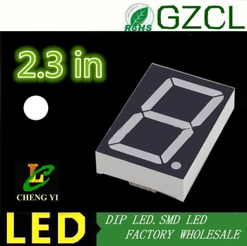 

White 2.3" 2.3in Digital Tube Common Anode 2.3 inches 7 Segment 1 Bit LED Display 69.7*47.8*12mm Nixie tube