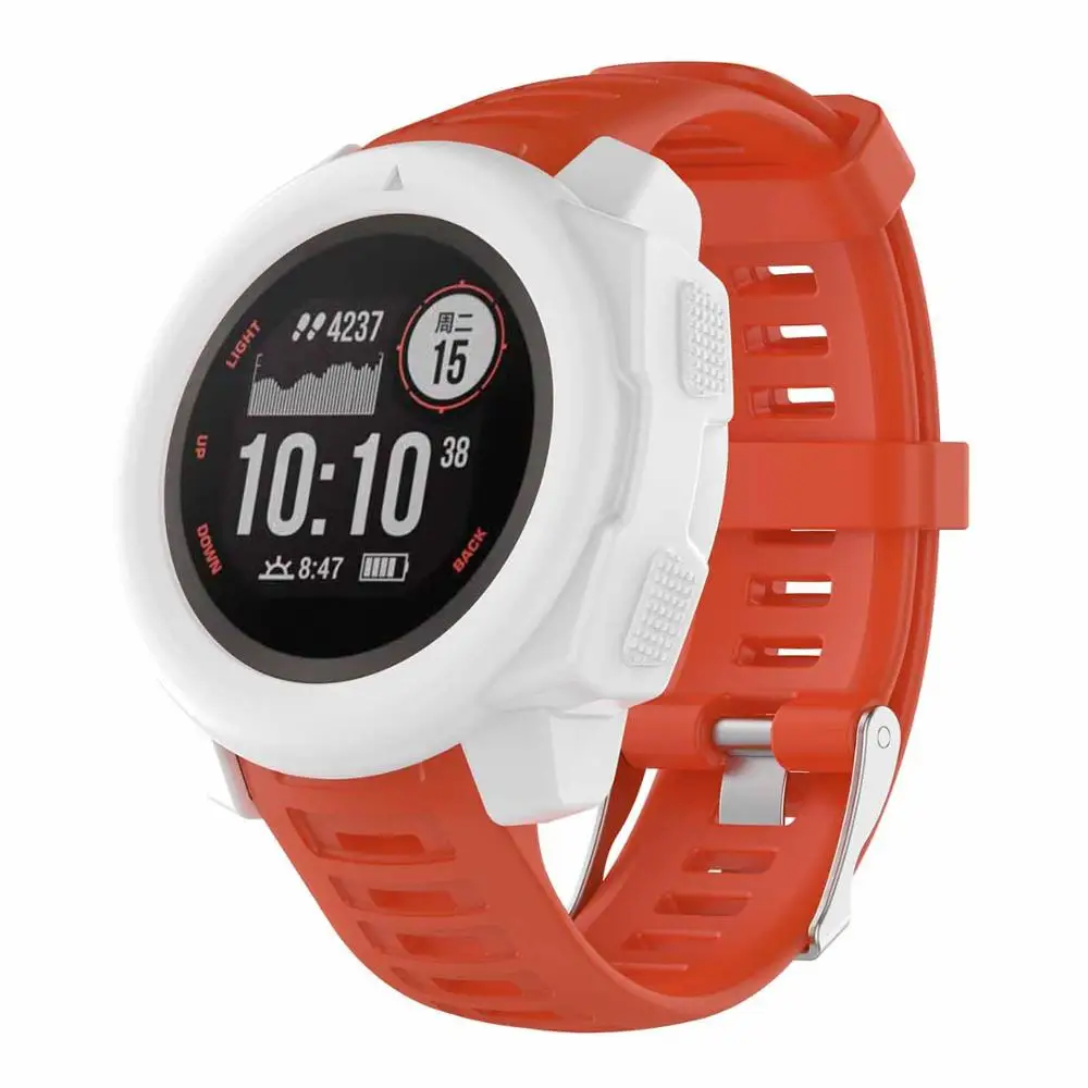 

6 Color Super Light Sports Silicone Protective cover Case smart watch Gadgets for Garmin Instinct Sports Smart Watch